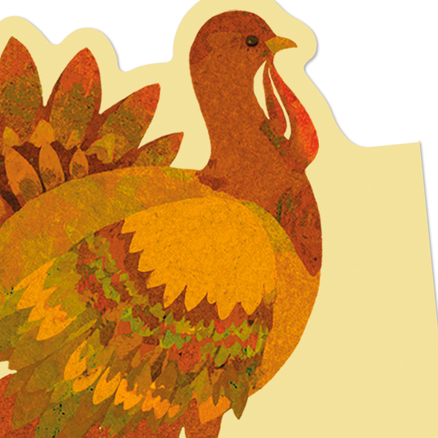 Rustic Turkey Autumn Hues Thanksgiving Card Pack Cover Detail image number 4
