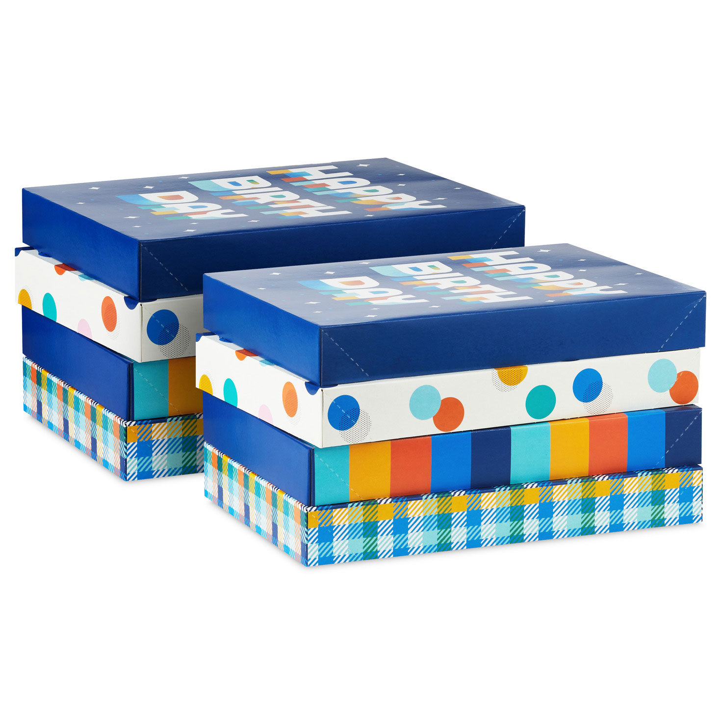 Classic and Colorful 8-Pack Assorted Medium Birthday Gift Box Bundle, , large image number 5