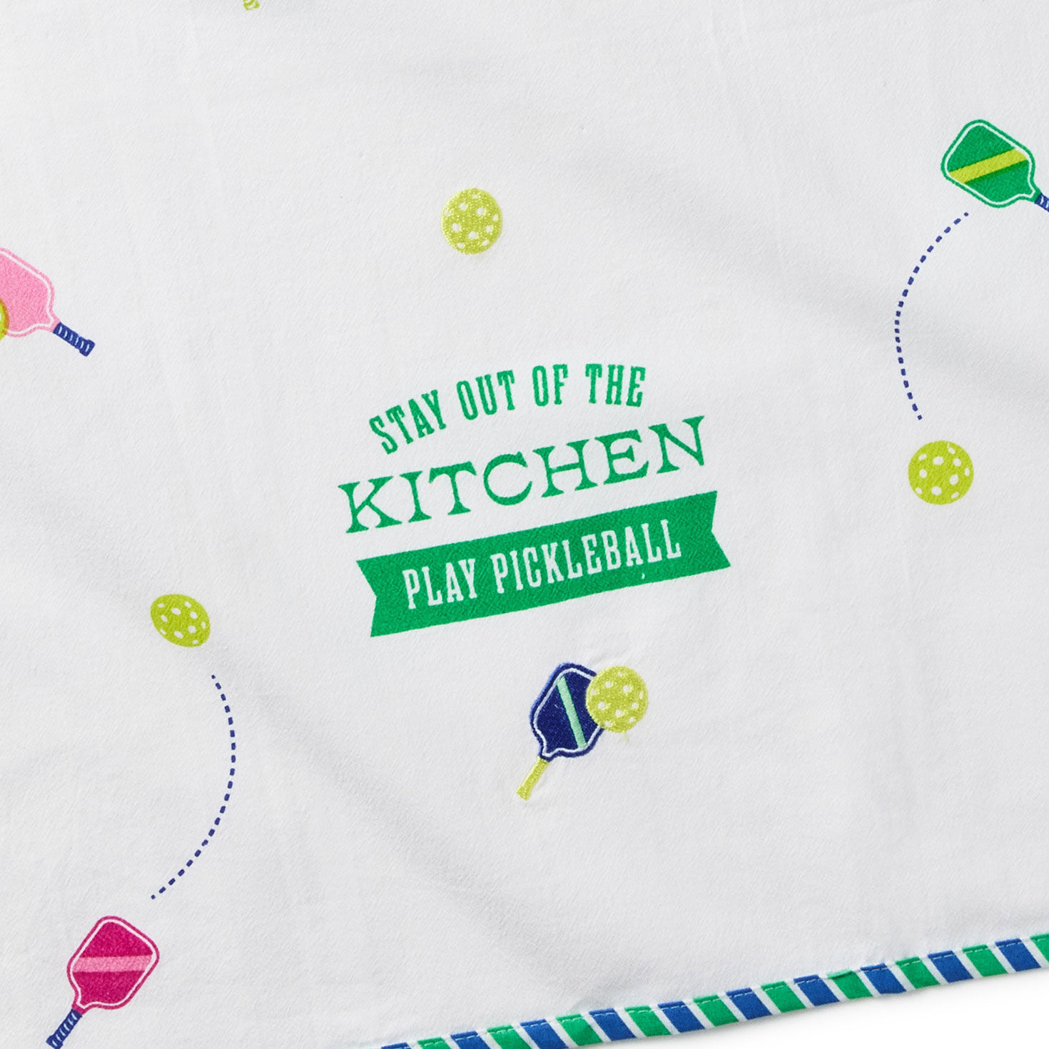 Pickleball-Themed Kitchen Towel closeup view image number 4