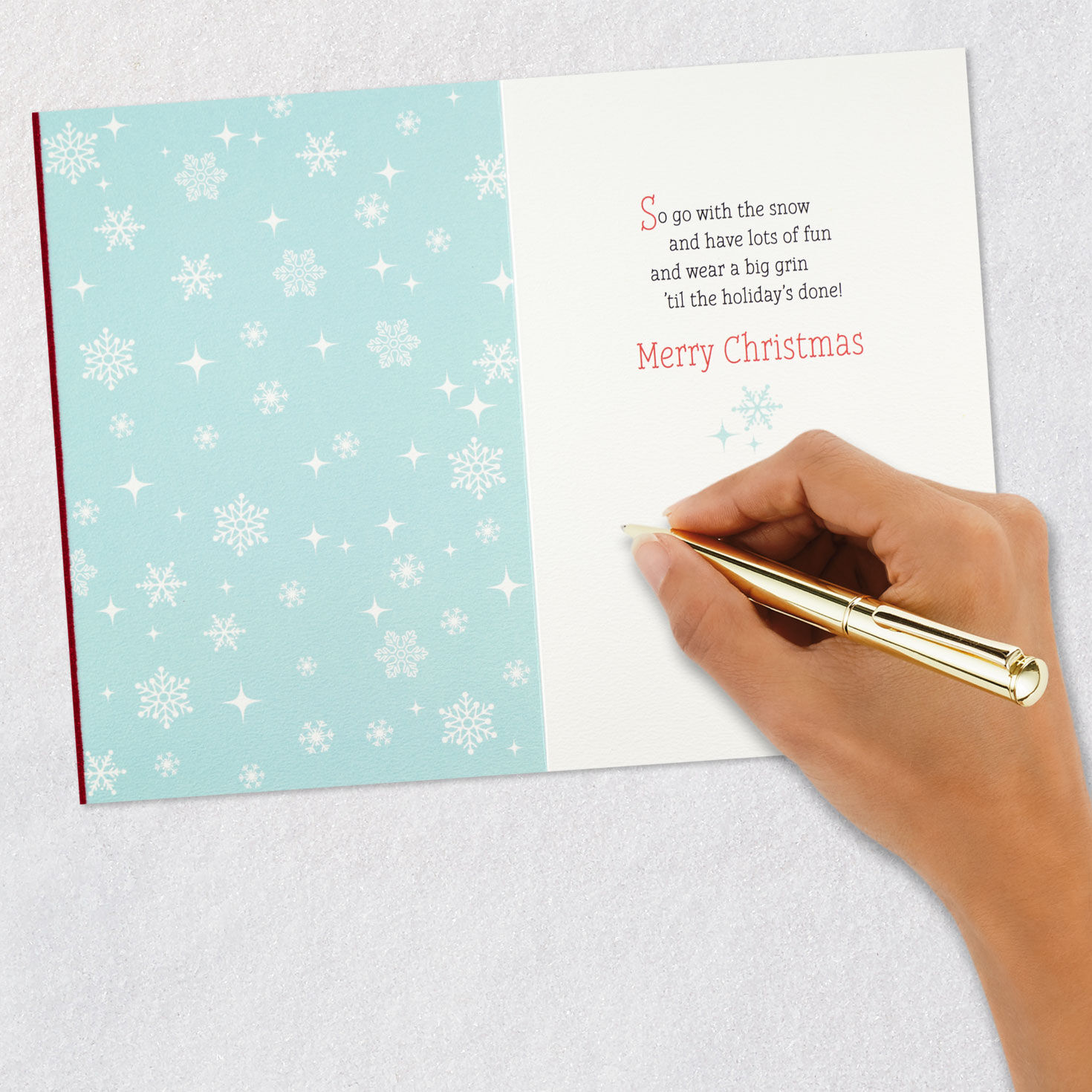 Grinch Carving Roast Beast Christmas Card signing card image number 6