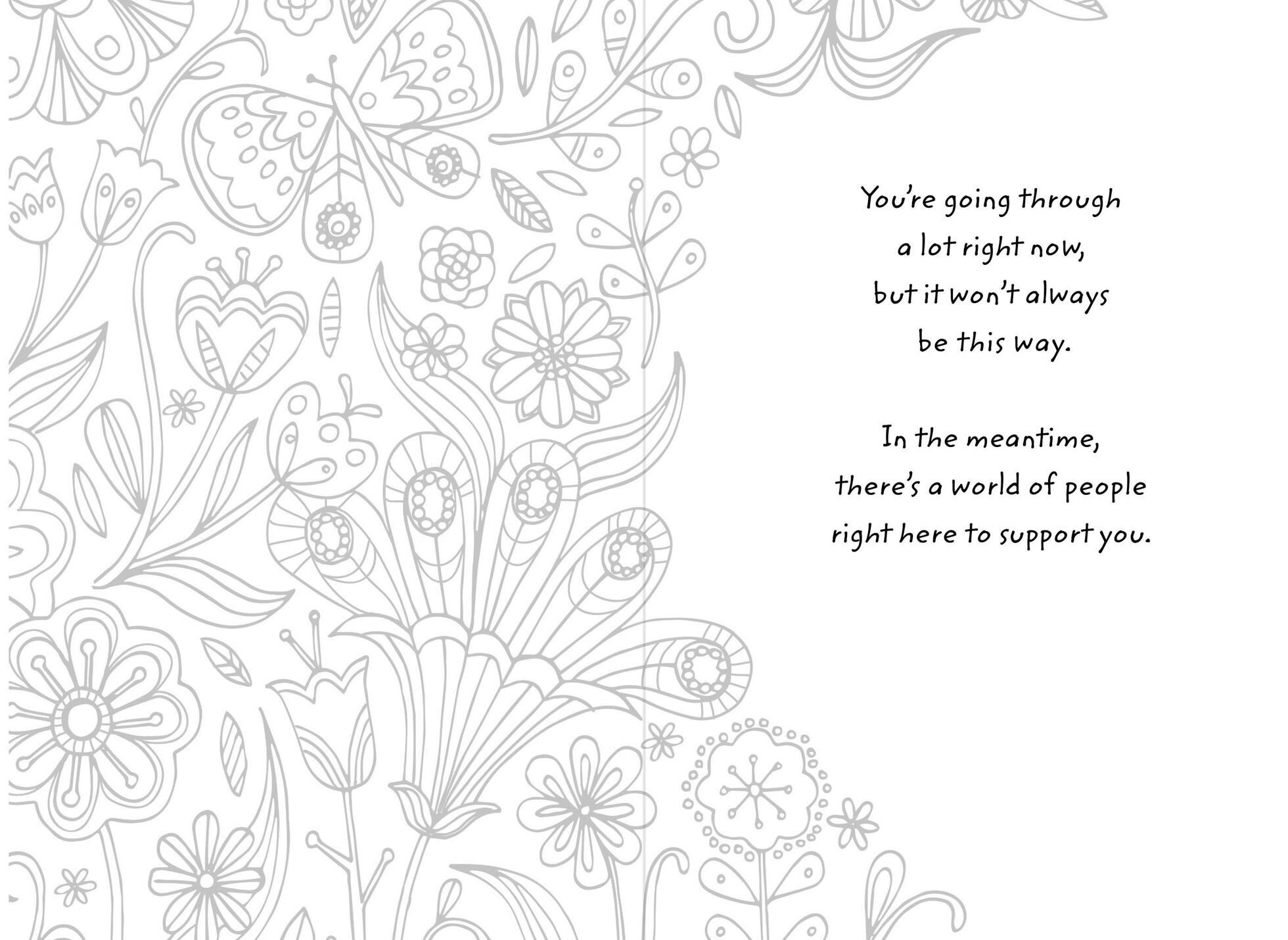 Thinking Of You Coloring Cards Coloring Pages