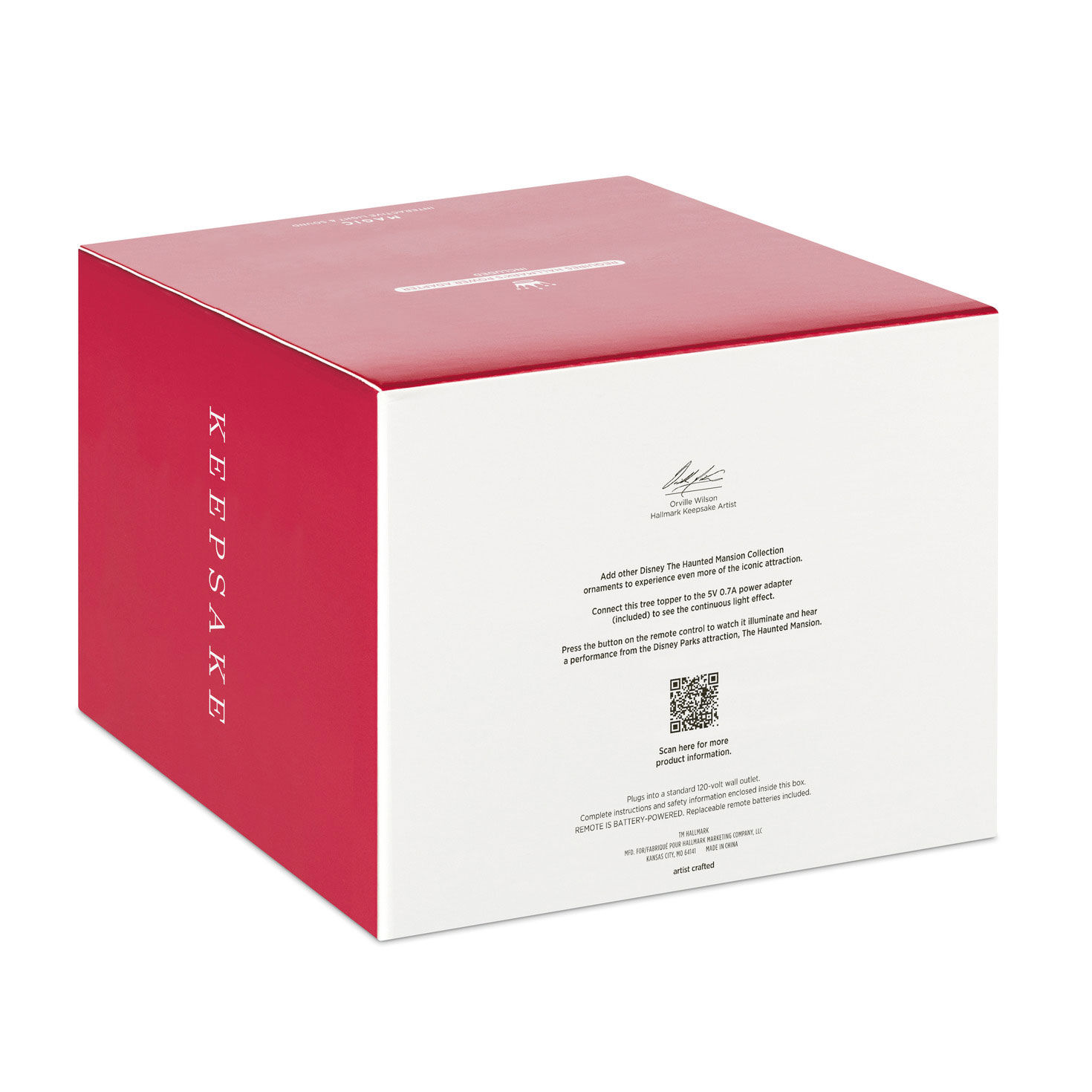 Haunted Mansion Keepsake Tree Topper package back image number 7