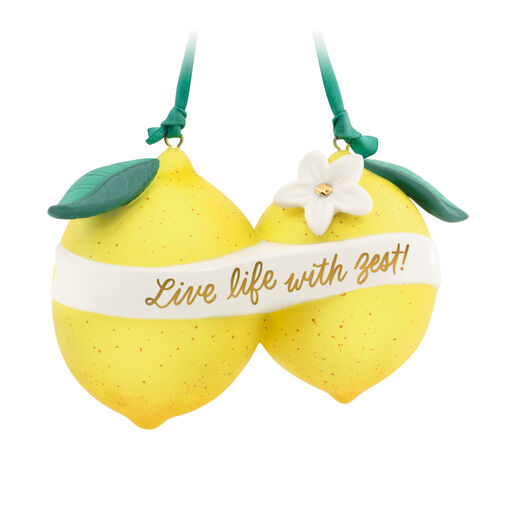 Live Life With Zest! Porcelain Ornament, 