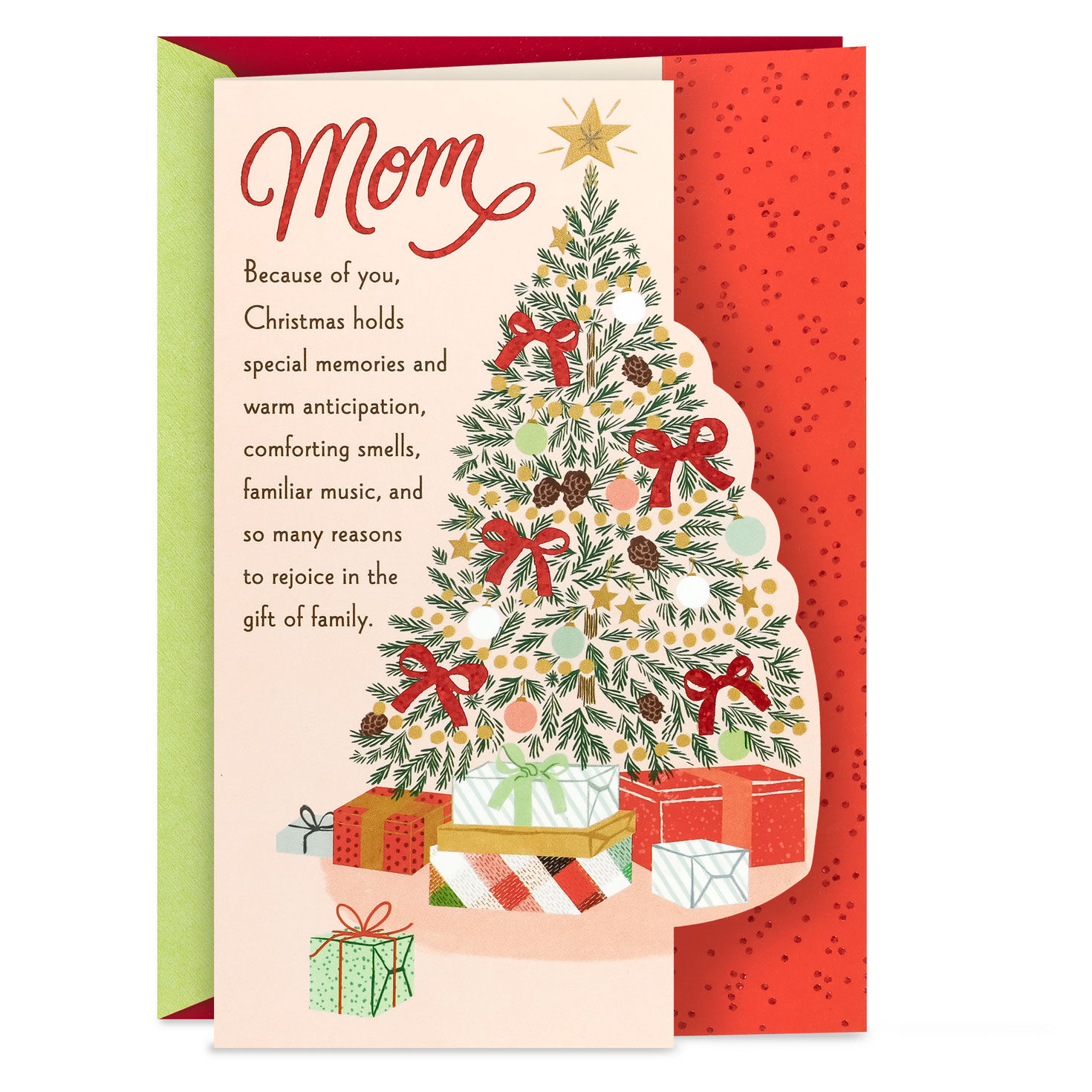 Special Memories of God's Love Religious Christmas Card for Mom