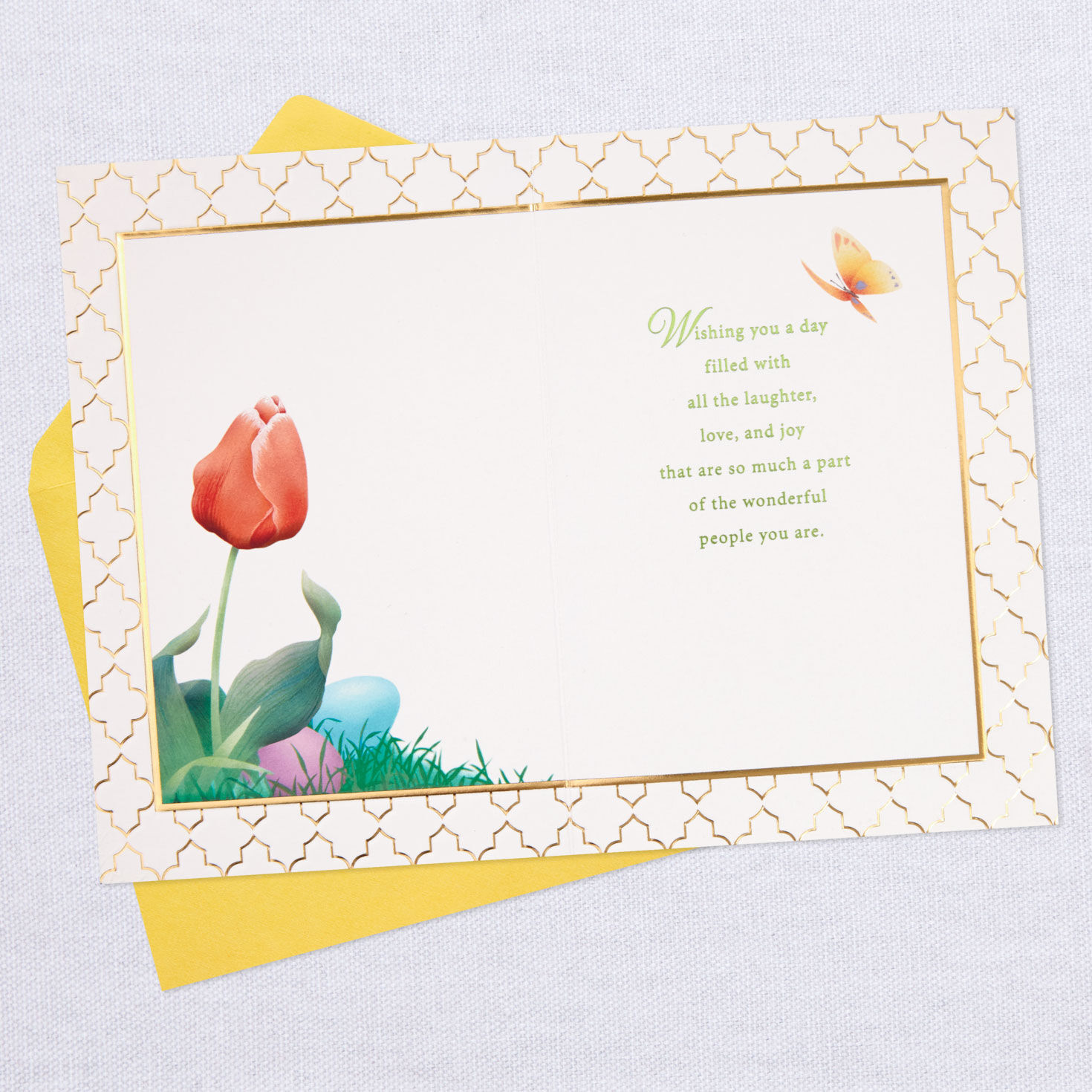 Laughter, Love and Joy Easter Card for Son and Daughter-in-Law, , large image number 3