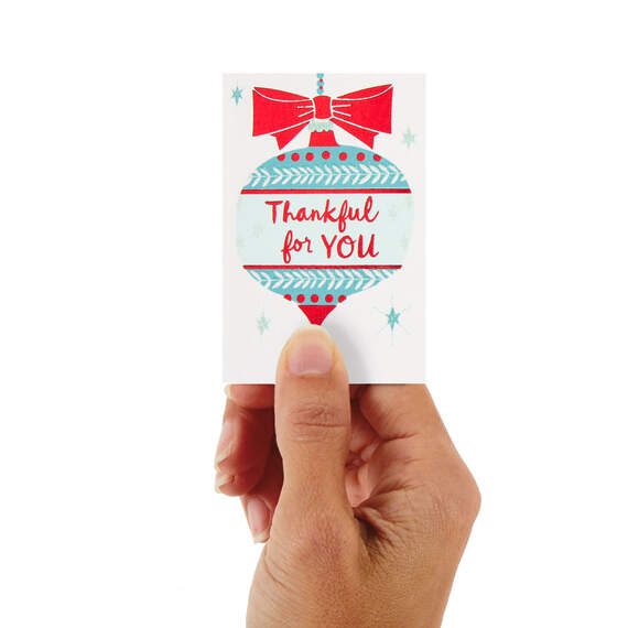 3.25" Mini Thankful for You Christmas Card, , large image number 1