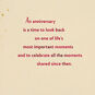 Burgundy and Gold Lettering 65th Anniversary Card Sentiment image number 2