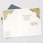 Gold Filigree Religious 50th Anniversary Card for Couple Open card with envelope image number 4