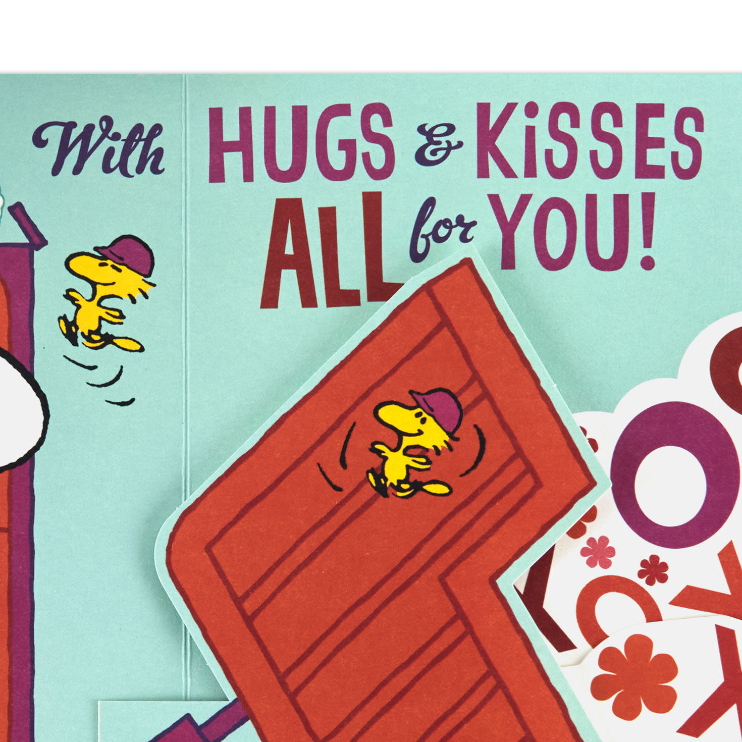 Snoopy and Woodstock Mother's Day Pop-Up Card Sentiment image number 3