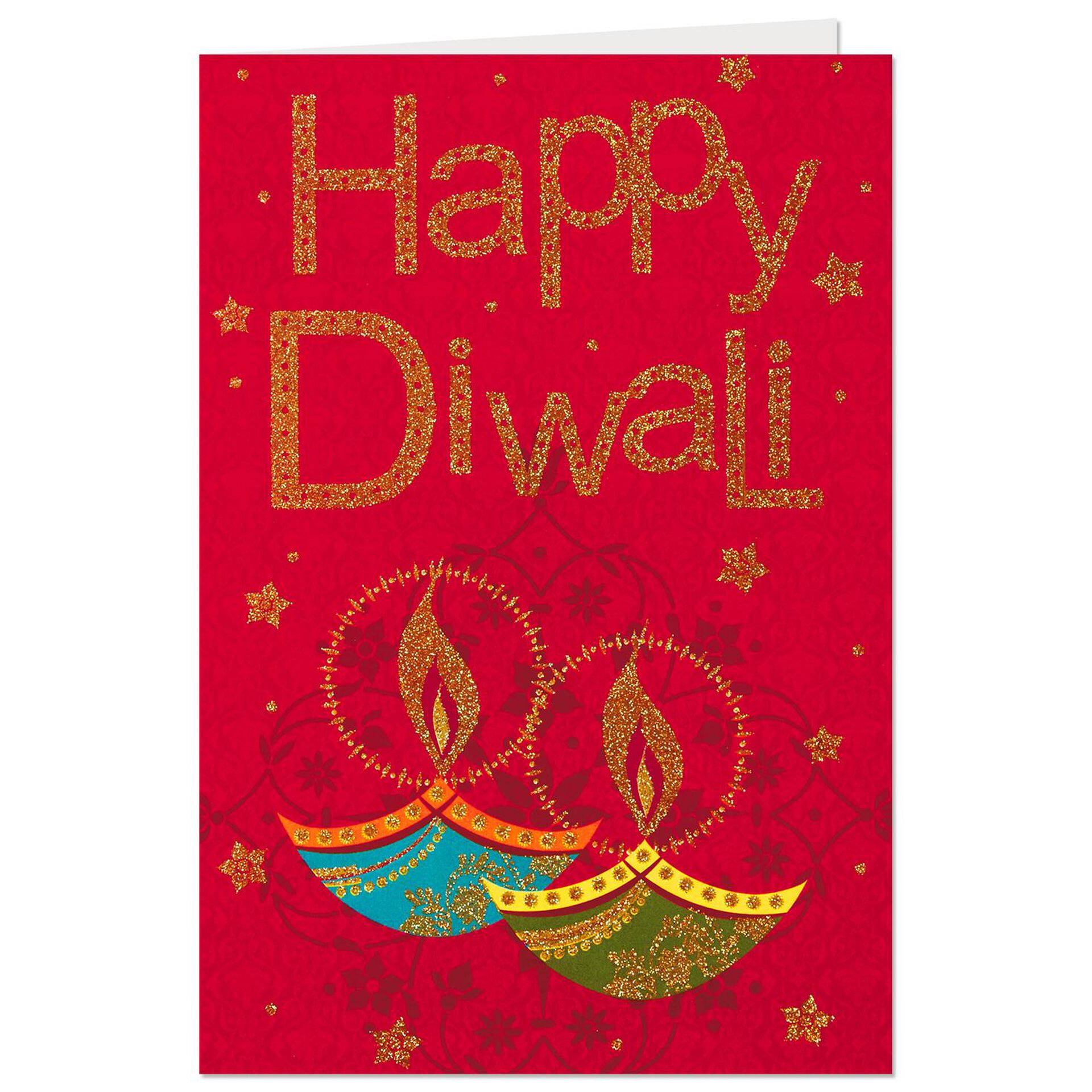 Glittery Diyas Diwali Card Greeting Cards Hallmark