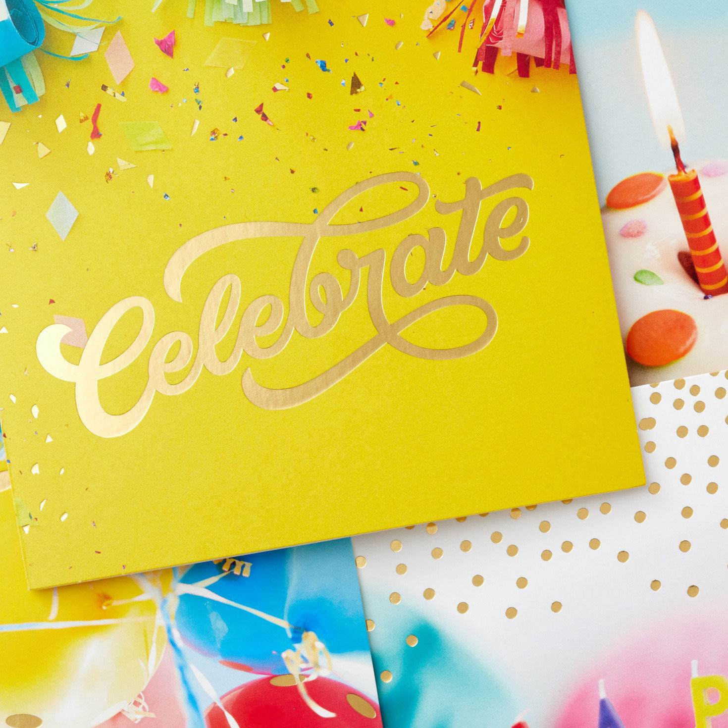 Cake and Balloons Assorted Boxed Birthday Cards Cover Detail image number 5