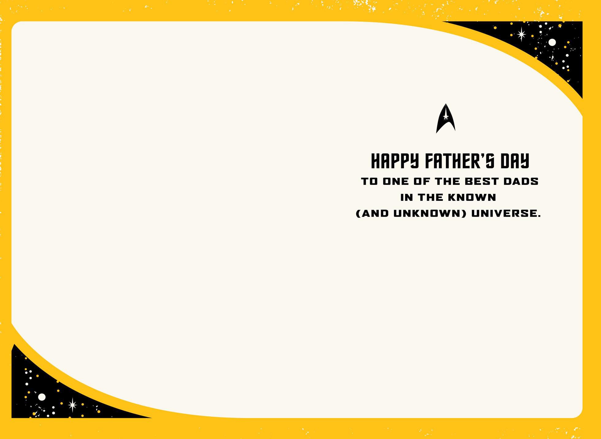 Star Trek™ Starfleet Shipyards Father's Day Card