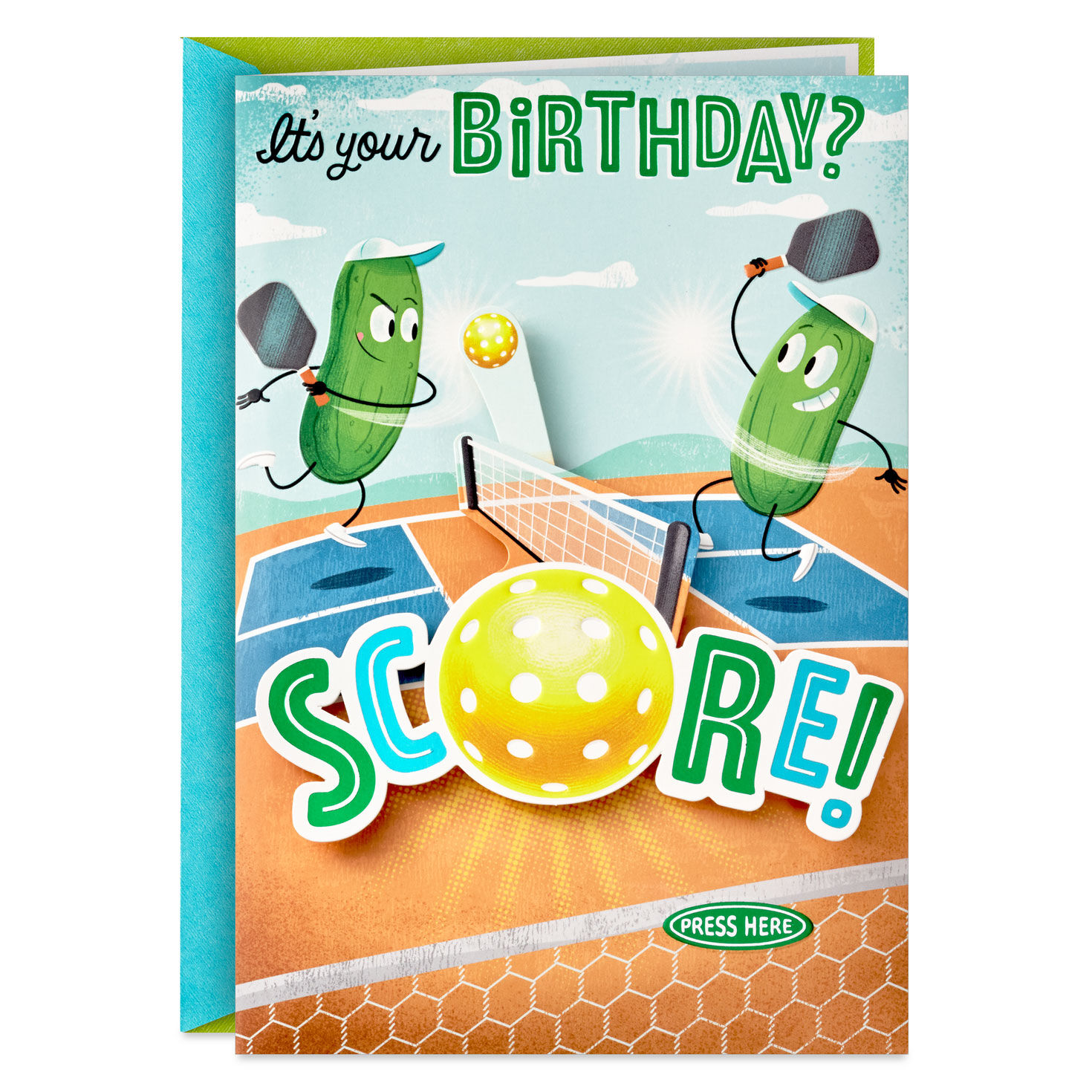 A Dill-ightful Day Pickleball Musical Birthday Card With Motion