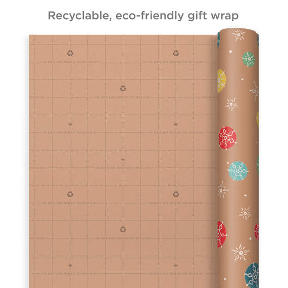 Bright and Bold Kraft 3-Pack Christmas Wrapping Paper, 90 sq. ft., , large image number 5