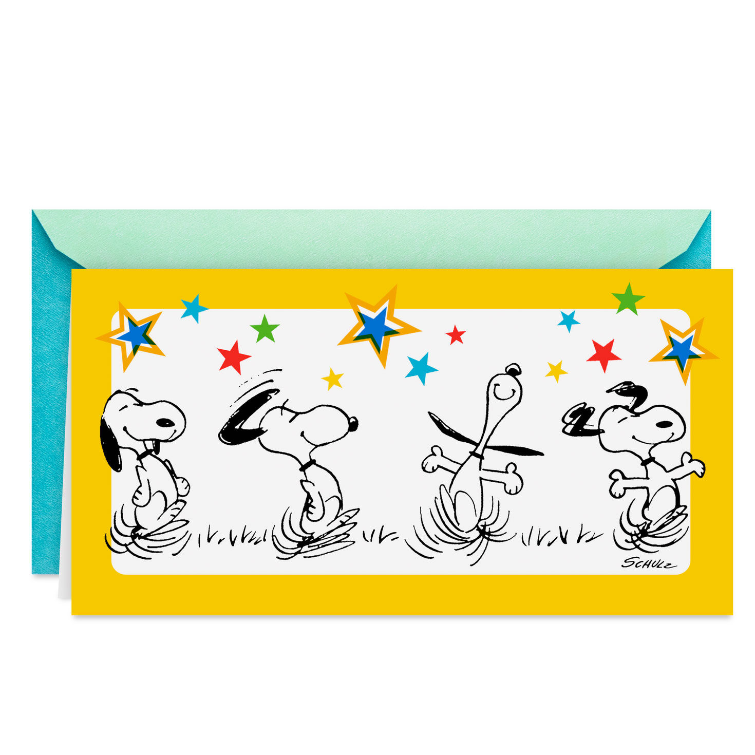 Peanuts® Snoopy Happy Dance Money Holder Graduation Card