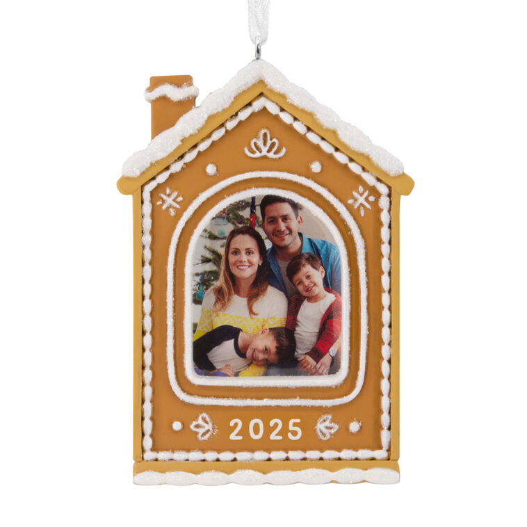 Gingerbread House 2025 Photo Frame Hallmark Ornament