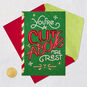 Red and Green Barber Pole Christmas Card for Hairstylist Card Front with Envelope and Gold Seal image number 6