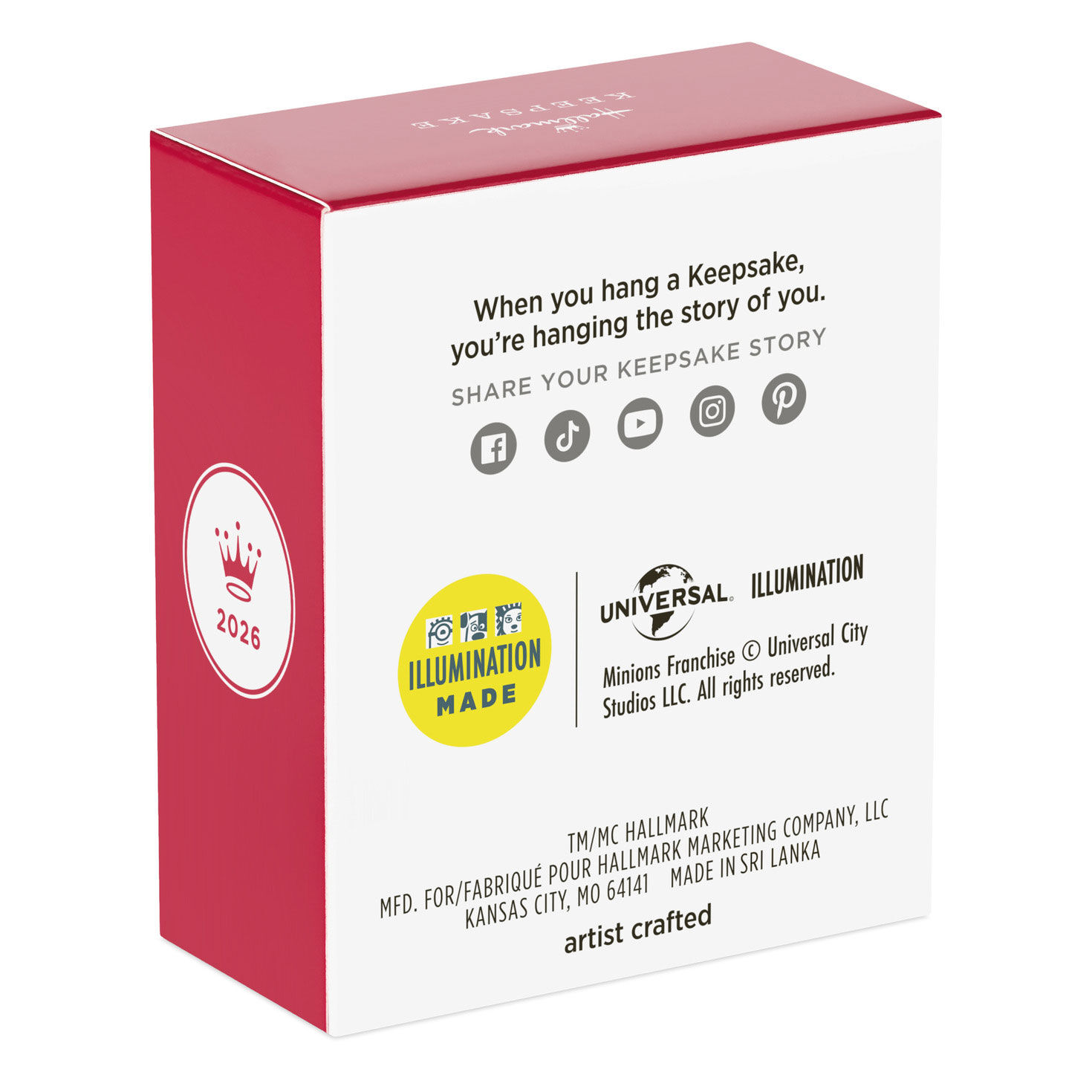 Bob Minion in Flower Pot Keepsake Ornament Package back image number 8