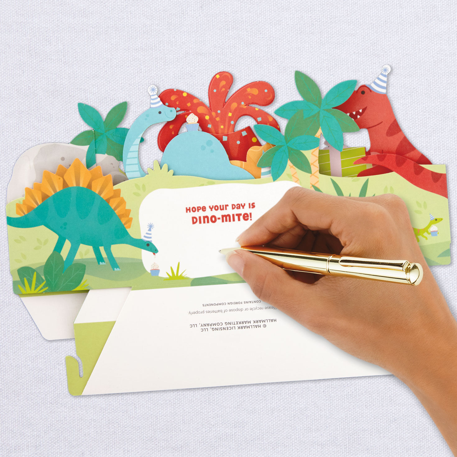 Dinosaurs Musical 3D Pop-Up Birthday Card With Light for only USD 9.99 | Hallmark