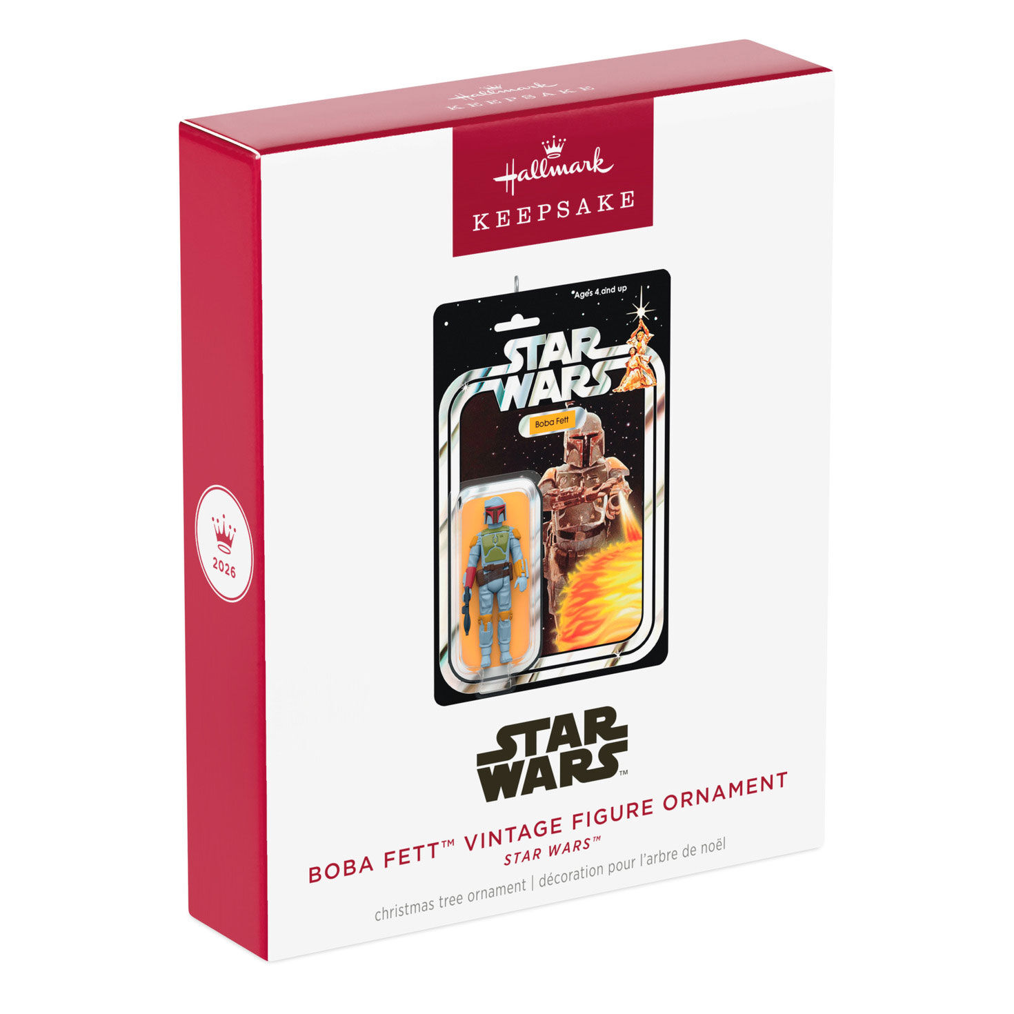 Star Wars Boba Fett Action Figure Ornament package front image number 7