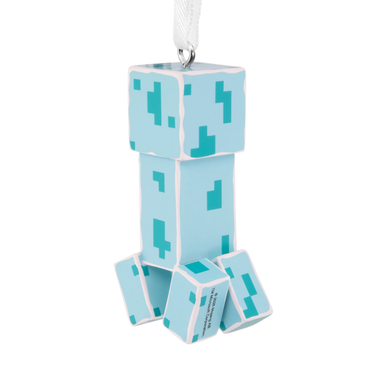 Minecraft Soul Corrupted Creeper Christmas Ornament back image number 6