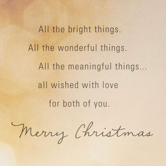 Wishes of Love Christmas Card for Brother and Sister-in-Law, , large image number 2