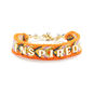 Multicolor Woven Bracelet With Inspired Charms  image number 1