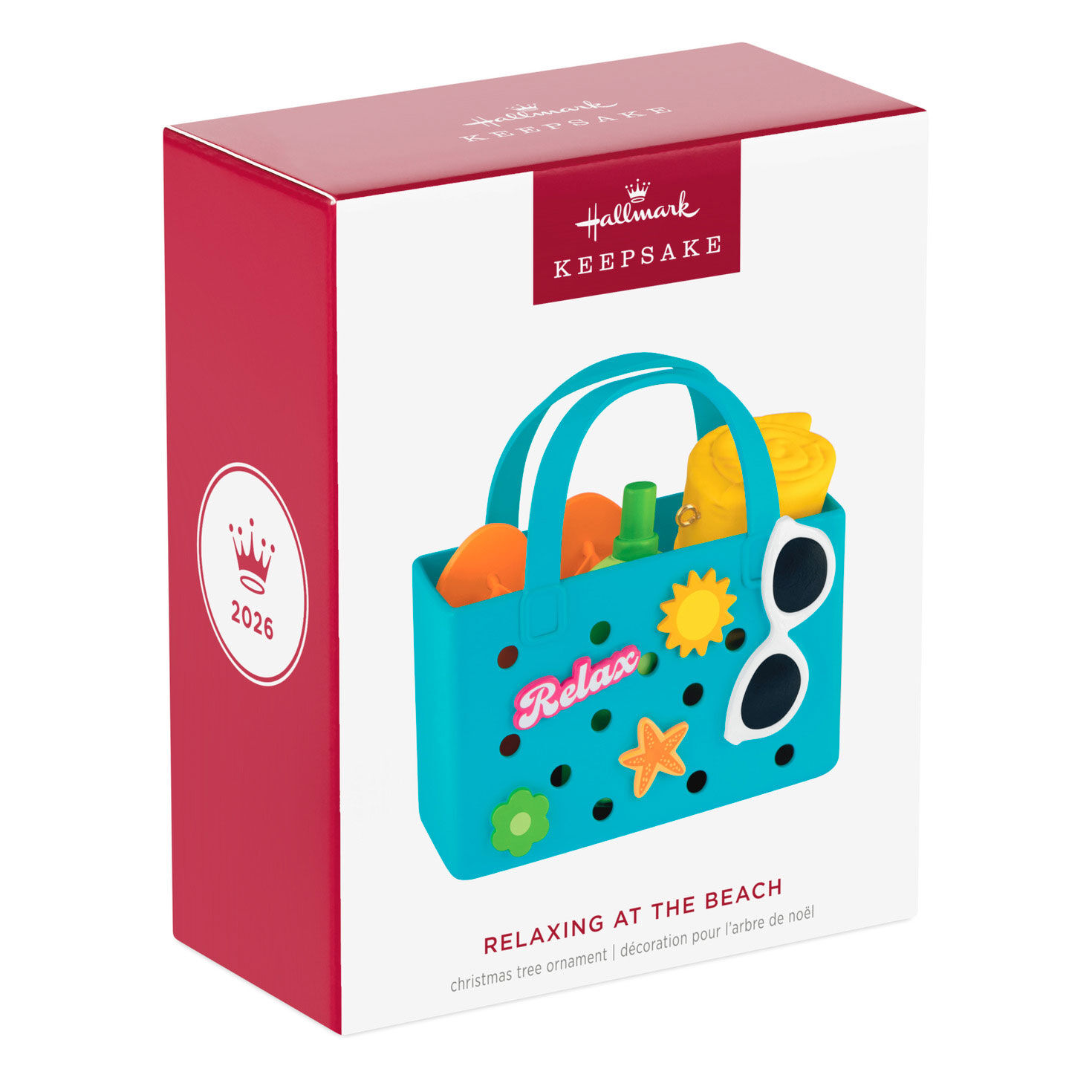 Blue Beach Bag Keepsake Ornament Package Front image number 7