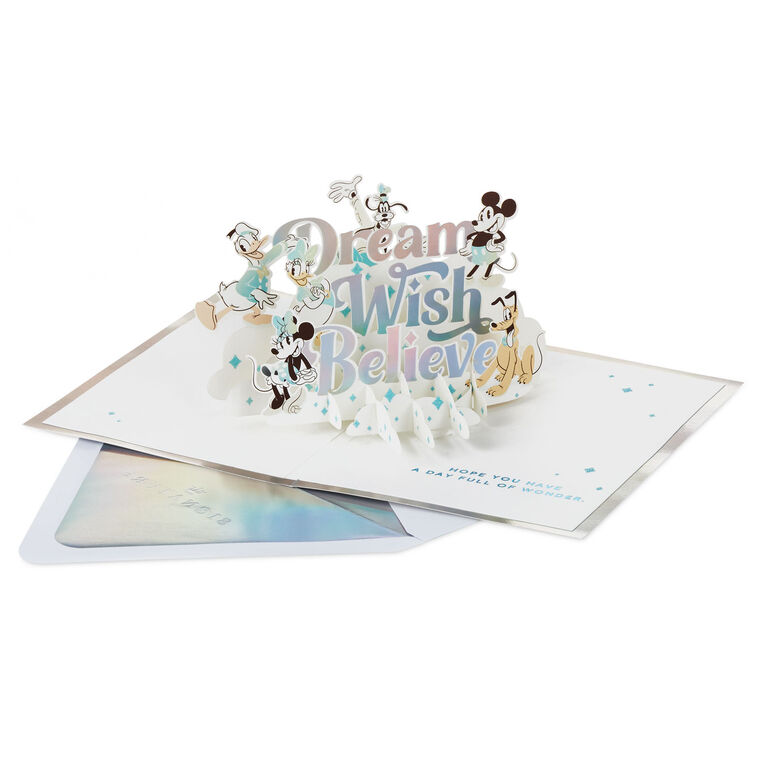 Disney 100 Years of Wonder Day Full of Wonder 3D Pop-Up Card - Greeting Cards | Hallmark Disney 100 Years of Wonder Day Full of Wonder 3D Pop-Up Card - Greeting Cards | Hallmark