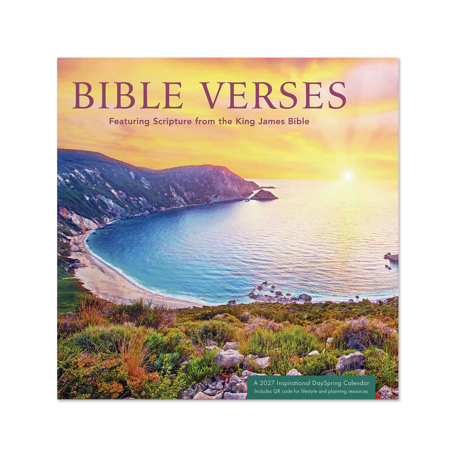 KJV Bible Verses 2027 12-Month Wall Calendar, 12x12