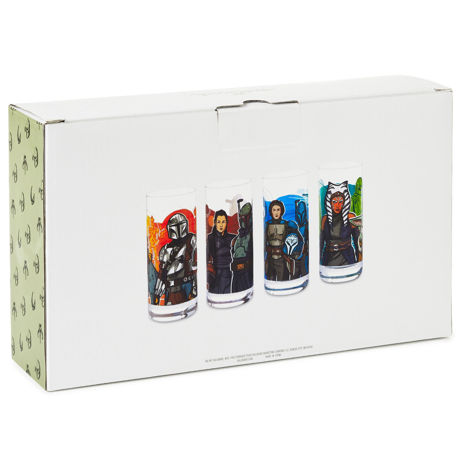 Star Wars: The Mandalorian™ Drinking Glasses, Set of 4 for only USD 39.99 | Hallmark