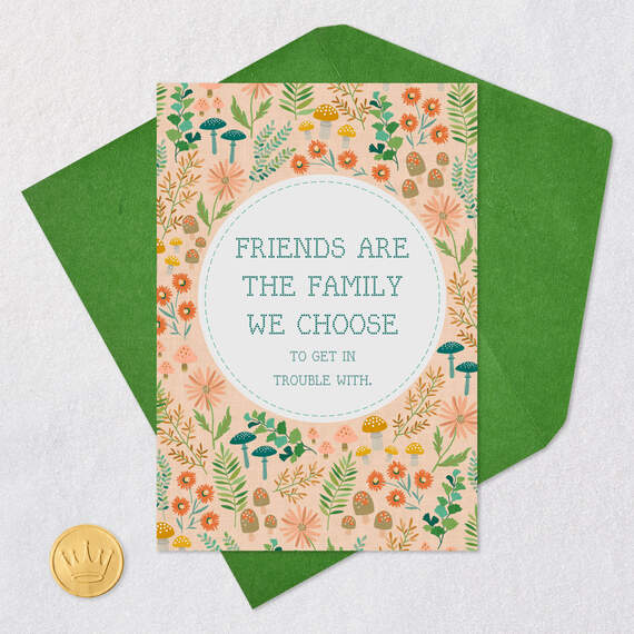 Friends Are the Family We Choose Funny Friendship Card, , large image number 5