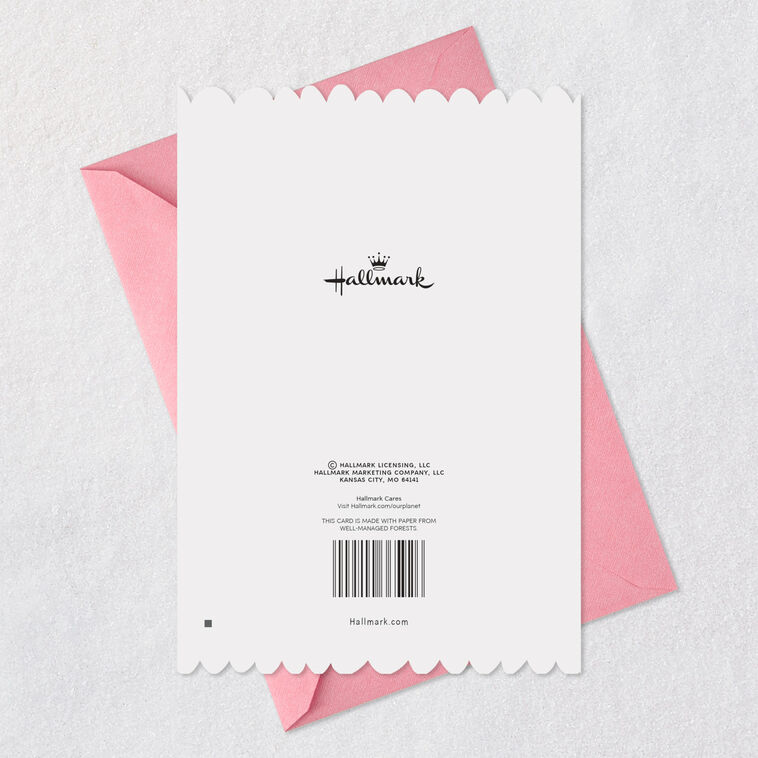 Newborn Items and Hearts 99-cent New Baby Girl Card Card Back with Envelope image number 9