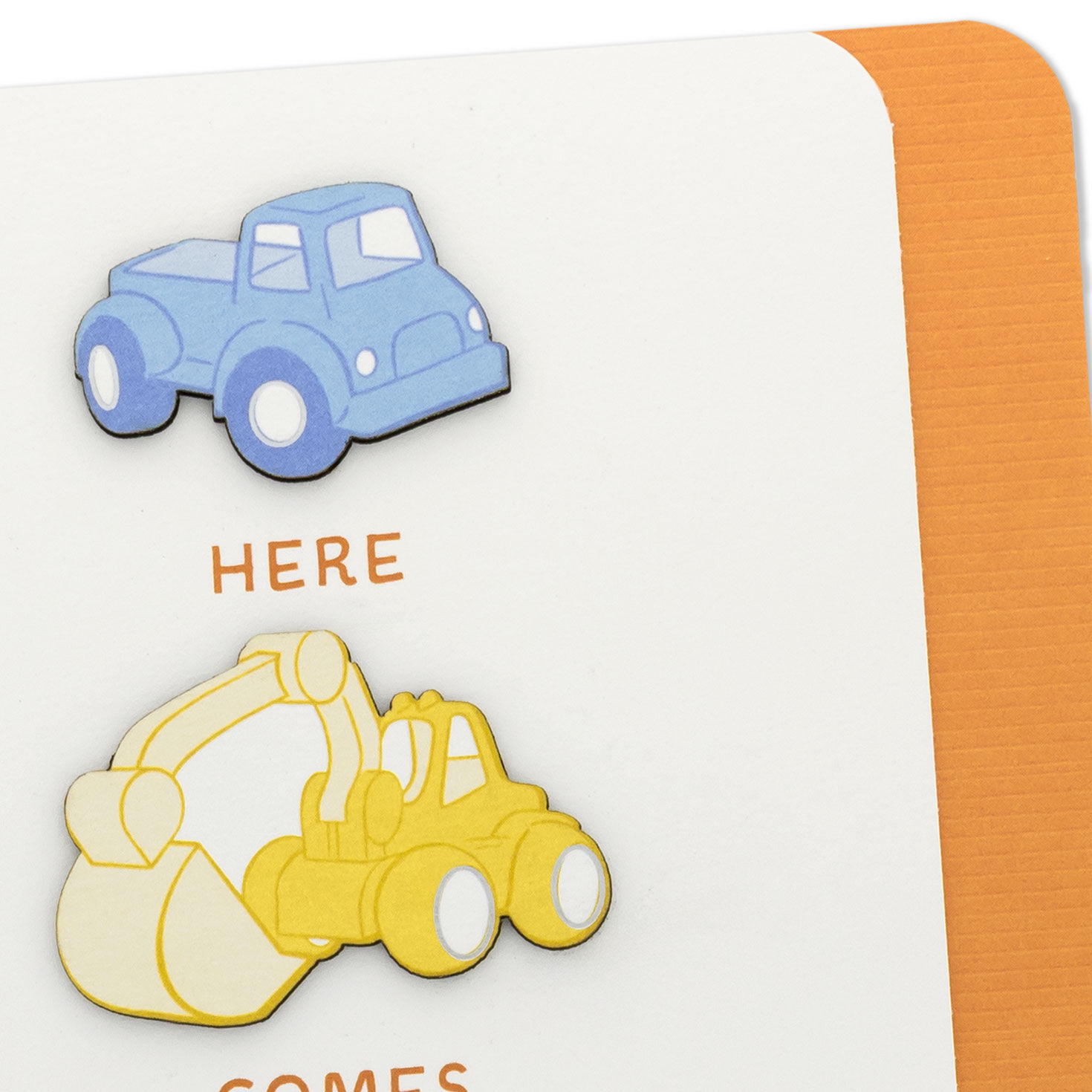 Cute Vehicles New Baby Boy Card Card Front Detail image number 4