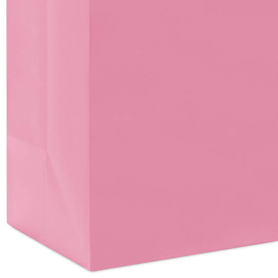 10.4" Pink Large Square Gift Bag, Light Pink, large image number 5
