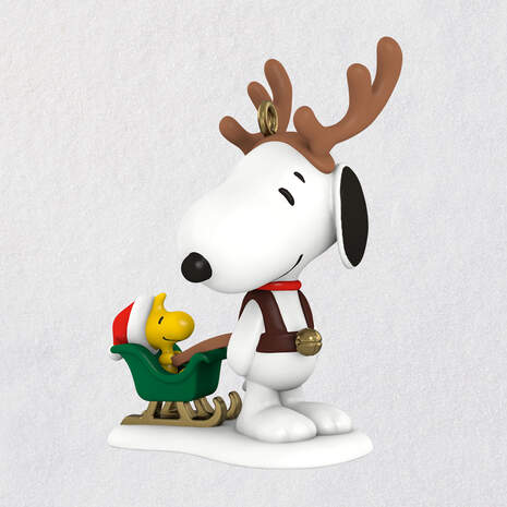 Mini Peanuts® Winter Fun With Snoopy Ornament, 1.26", , large