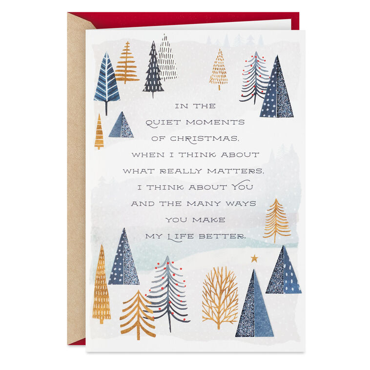 The Many Ways You Make My Life Better Christmas Card