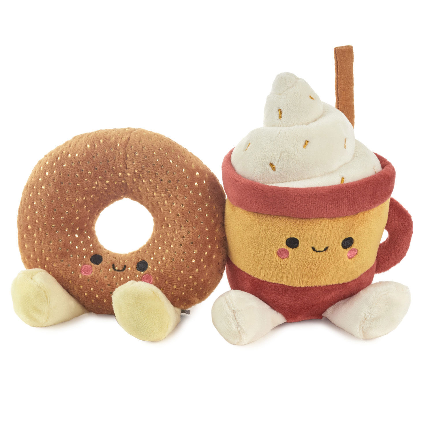 Better Together Doughnut and Latte Magnetic Plush 7