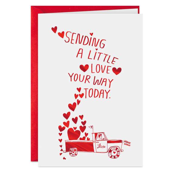 Sending a Little Love Valentine's Day Card, , large image number 1