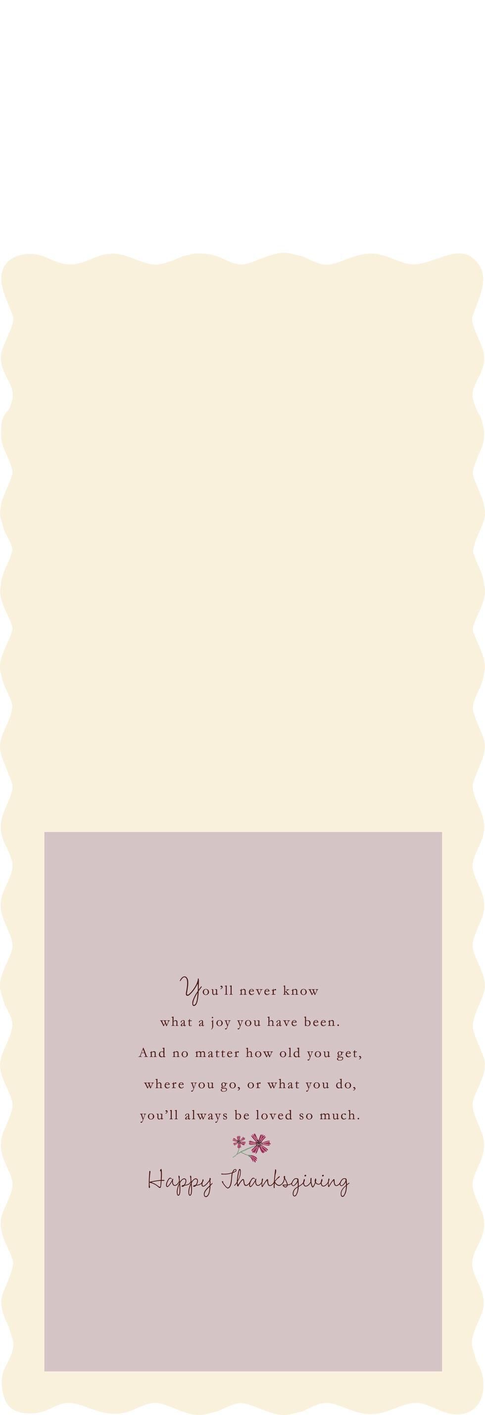 You're a Joy Thanksgiving Card for Daughter