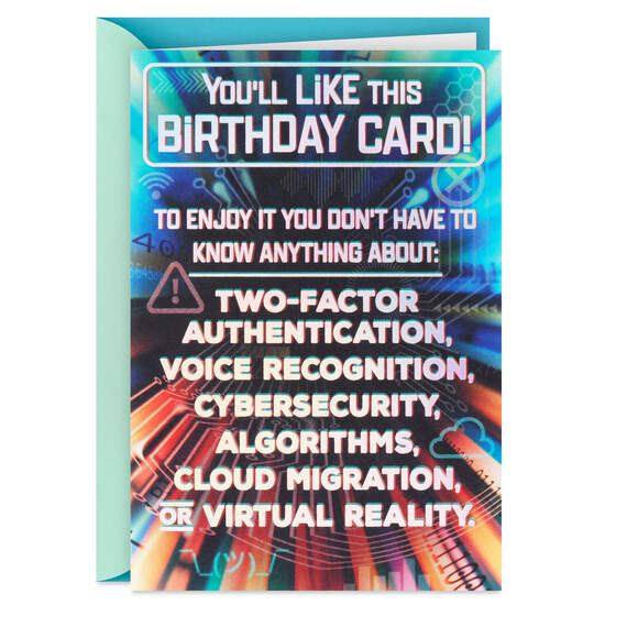 Low-Tech Funny Birthday Card
