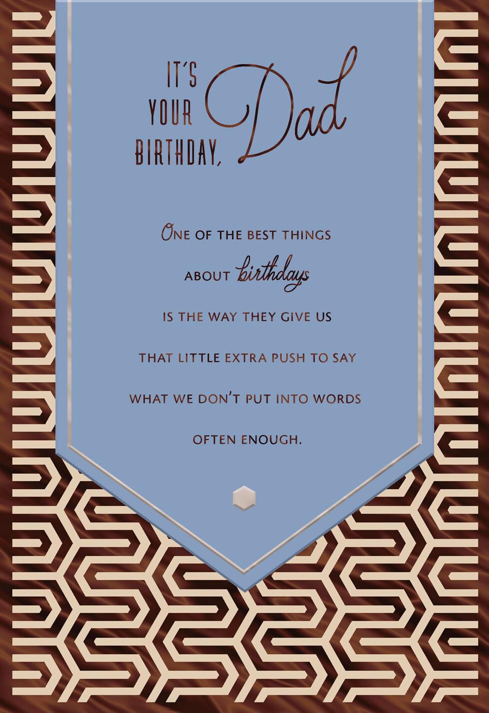 You're So Loved and Appreciated Birthday Card for Dad