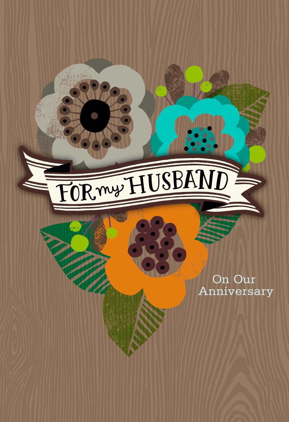Straight from the Heart Husband Anniversary Card