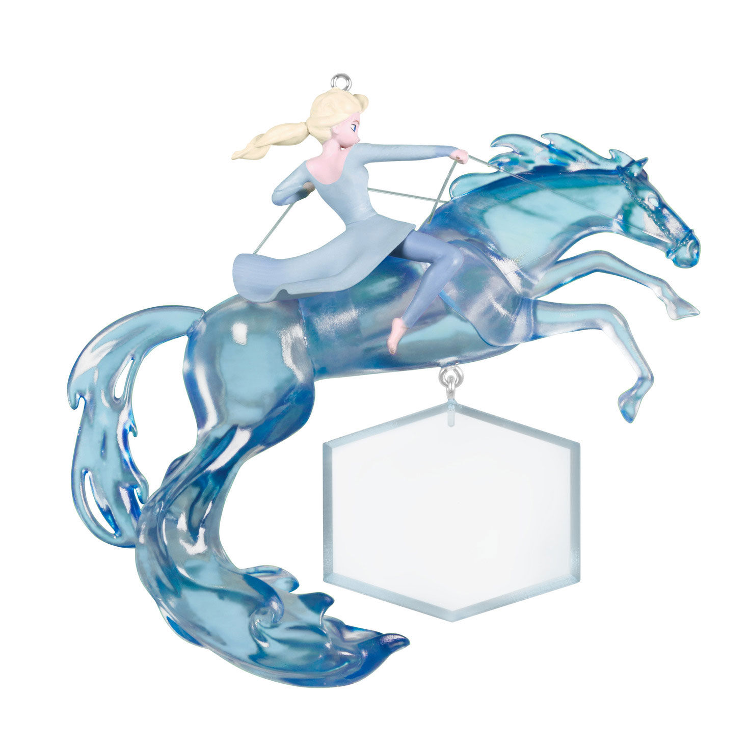 Frozen 2 Elsa and Nokk Personalized Keepsake Ornament Back image number 2