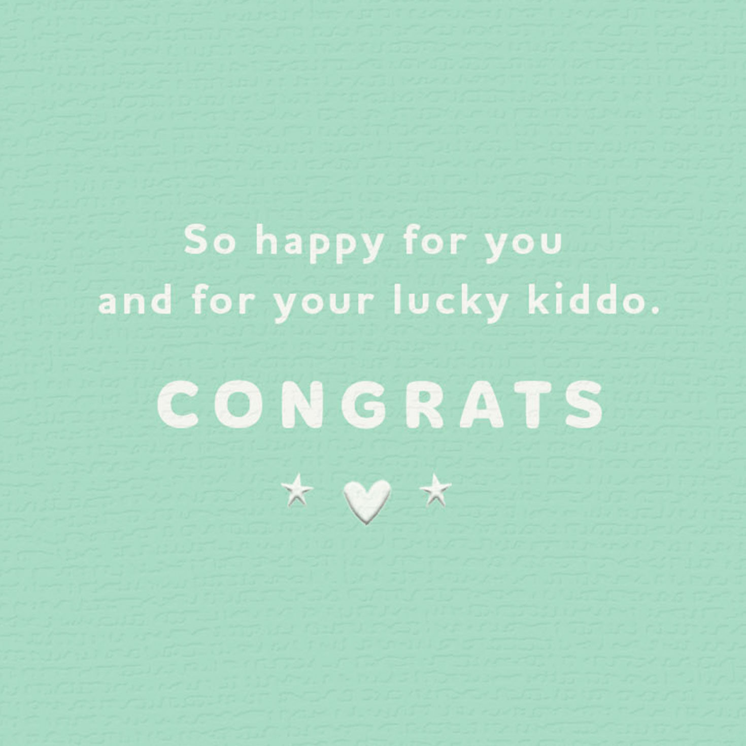 Peach Animals New Baby Shower Card sentiment image number 2