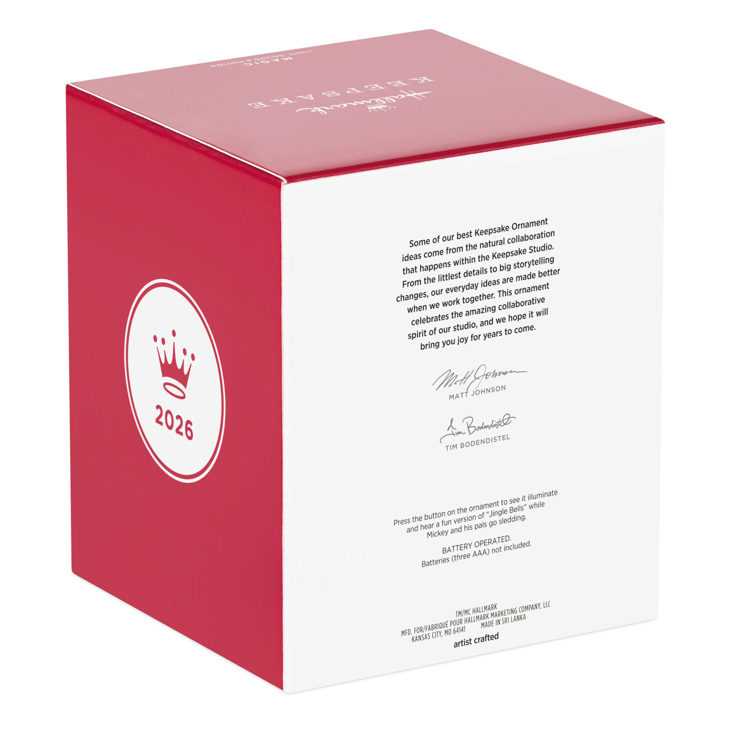 Mickey and Friends Sledding Keepsake Ornament  image number 8