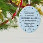 Ceramic Personalized Ornament—Vertical Oval, , large image number 2