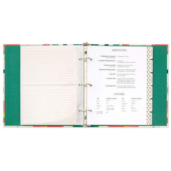 Bright Citrus Customizable Recipe Organizer Book, , large image number 3