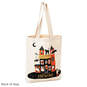 13" Happy Haunting Canvas Halloween Tote Bag, , large image number 6