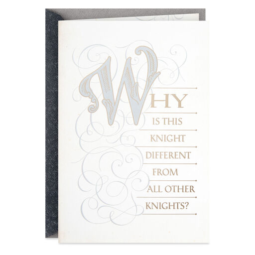 My Beshert in Shining Armor Anniversary Card, 